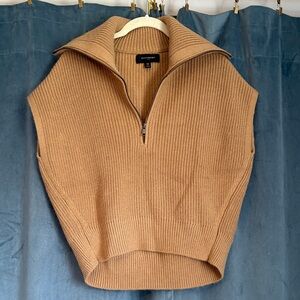 Banana Republic Tan Turtleneck Sweater Vest